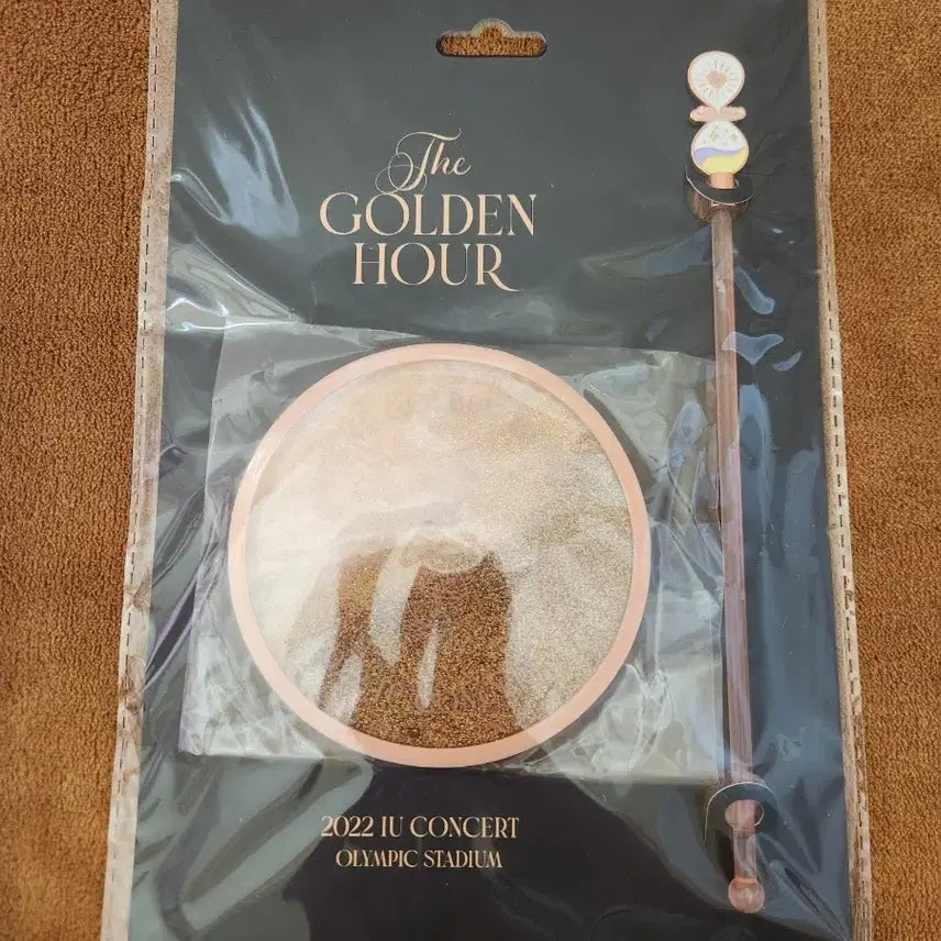 [BUNJANG] IU Golden Hour Coaster &amp; Muddler Set / 아이유 골든아워 코스터&amp;머들러 세트