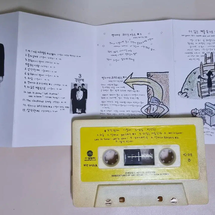 [BUNJANG] Lee Moon-sae, Noh Young-shim, Park Sang-won "Triangle Relationship" (Opened Cassette Tape) / 삼각관계 (개봉 카세트테이프) 이문세 노영심 박상원