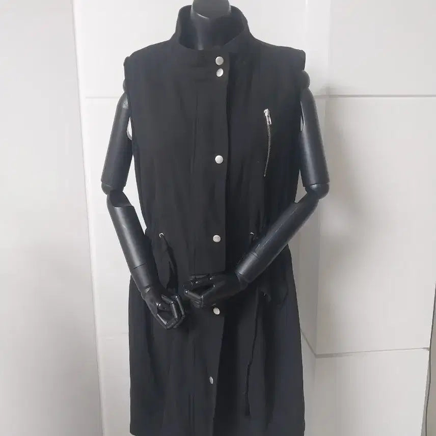 [BUNJANG] Black Long Vest Style Women&