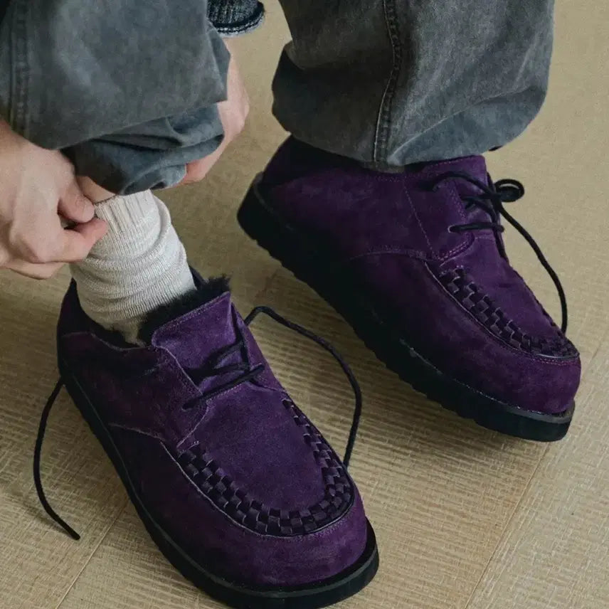 [BUNJANG] Romantic Move Voin Winter Shoes Purple / 로맨틱무브 보인 윈터 슈즈 퍼플 250