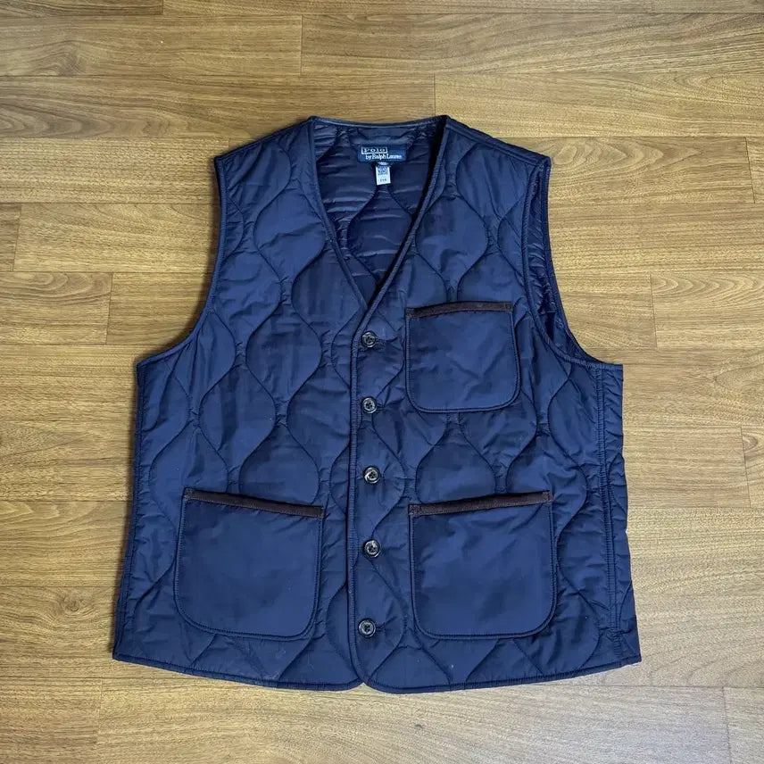 [BUNJANG] Polo Ralph Lauren Quilted Vest Navy M / 폴로 퀼팅 베스트 네이비 M