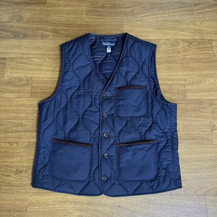 [BUNJANG] Polo Ralph Lauren Quilted Vest Navy M / 폴로 퀼팅 베스트 네이비 M