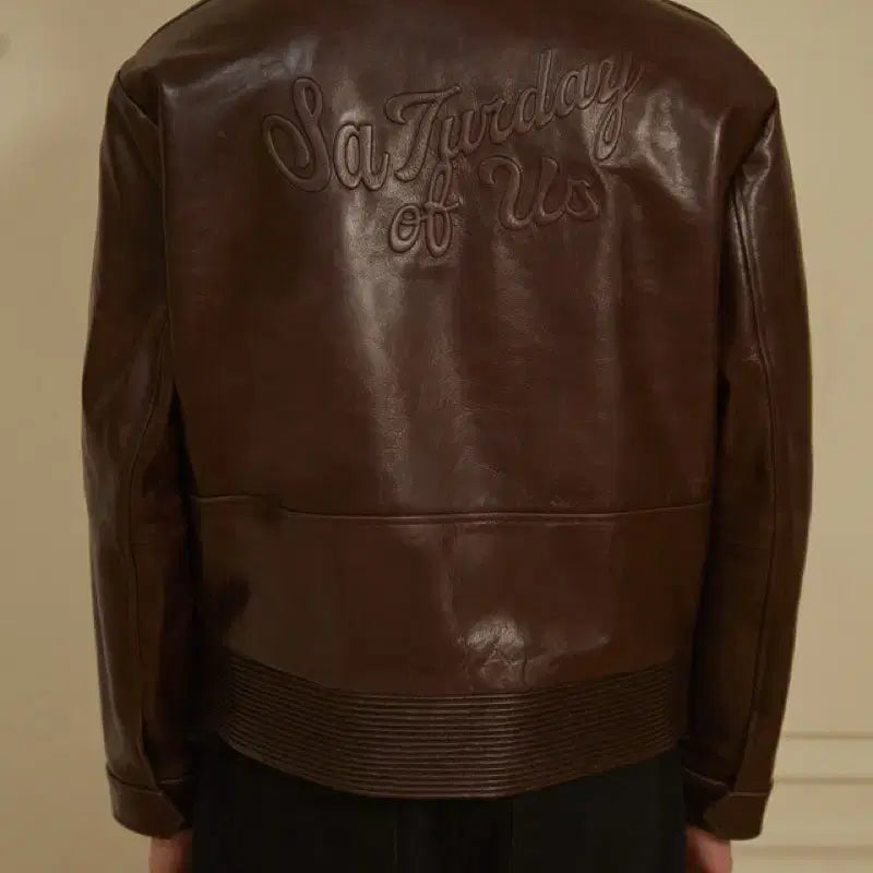 [BUNJANG] Stu Leather Jacket L / Stu 레더 자켓 가죽 자켓 L