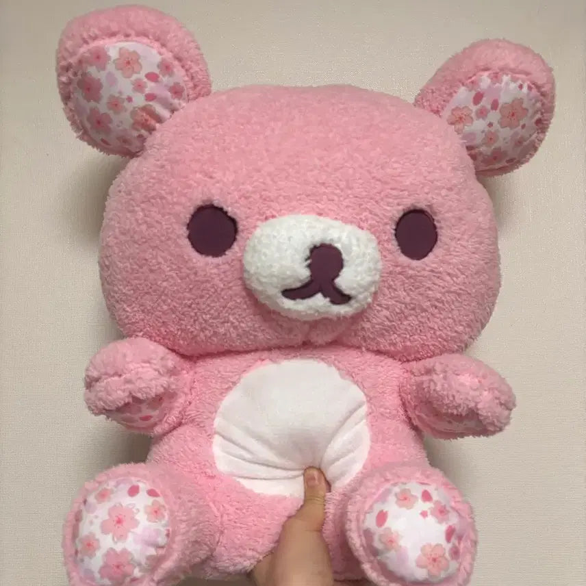 [BUNJANG] Rilakkuma Cherry Blossom XL Plush Doll / 리락쿠마 벚꽃 XL 봉제인형 대형 대왕