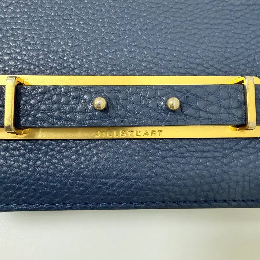 [BUNJANG] Jill Stuart Navy Leather Crossbody Bag / 질스튜어트 네이비 가죽 크로스백
