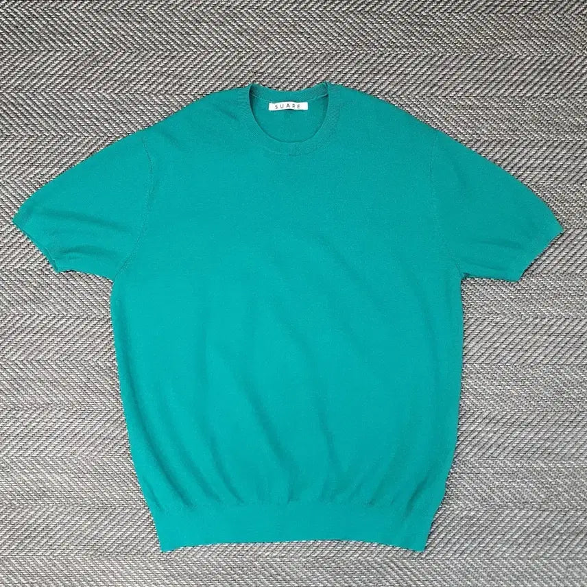 [BUNJANG] Suare Viscose Knit Short Sleeve T-Shirt Men&