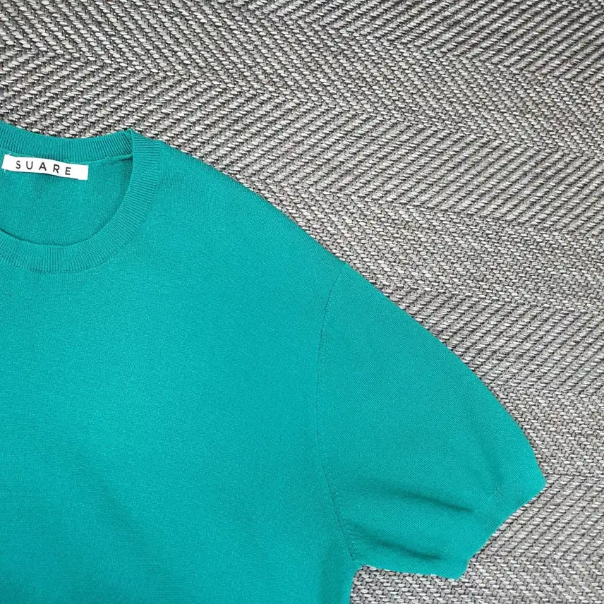 [BUNJANG] Suare Viscose Knit Short Sleeve T-Shirt Men&