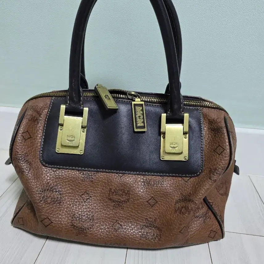 [BUNJANG] MCM Visetos Boston Bag / MCM  비세토스 보스턴백 정품 운포