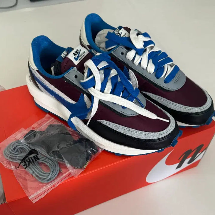 [BUNJANG] Nike x Sacai x Undercover LDWaffle Night Maroon/Team Royal Sneakers / 나이키 x 사카이 x 언더커버 LD와플 나이트마룬/팀로얄 275(9.5)