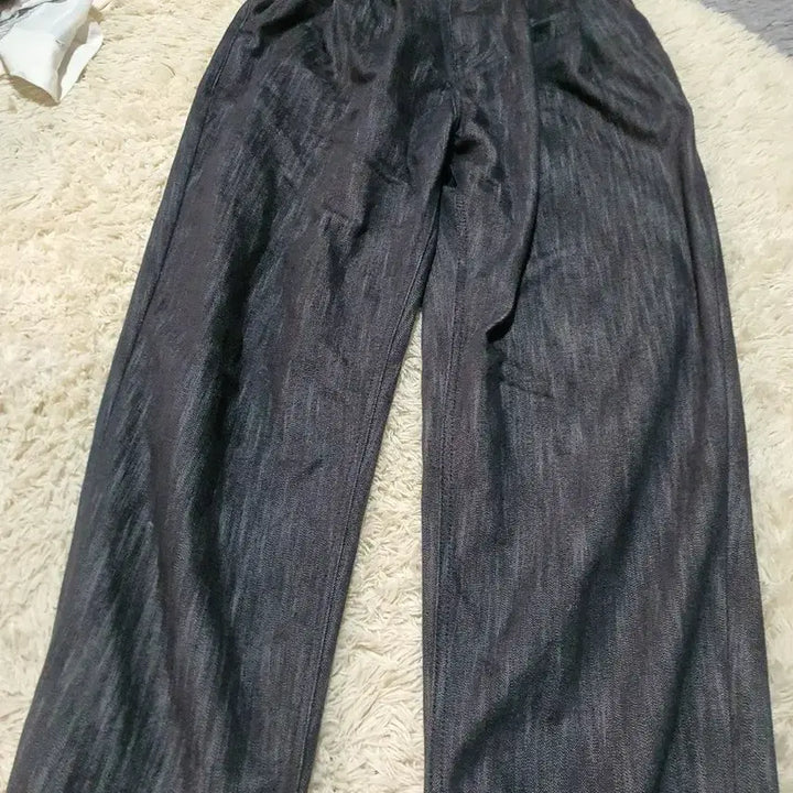 [BUNJANG] FATAILISM Wide Denim Pants Black Blue Stripe Size 29-30 / FATAILISM 브랜드의 와이드 데님 팬츠예요.대략29,30사이즈