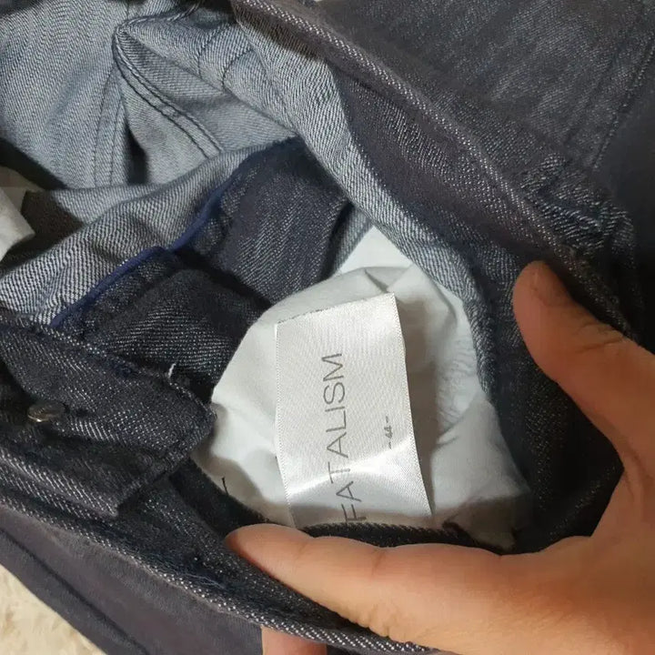 [BUNJANG] FATAILISM Wide Denim Pants Black Blue Stripe Size 29-30 / FATAILISM 브랜드의 와이드 데님 팬츠예요.대략29,30사이즈