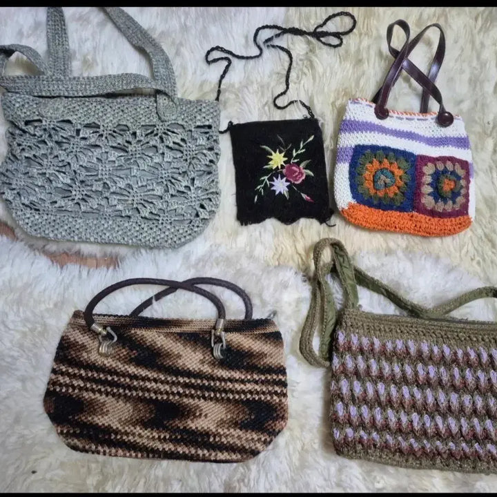 [BUNJANG] Vintage Knitted Bags / 빈티지 니트 가방 모음  개당 두개 8천