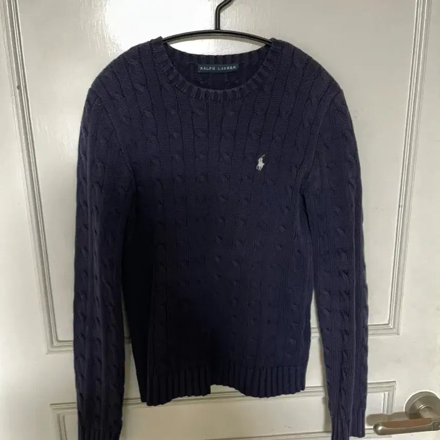 [BUNJANG] Polo Ralph Lauren Navy Knit Sweater (S) / 폴로 네이비 니트 s