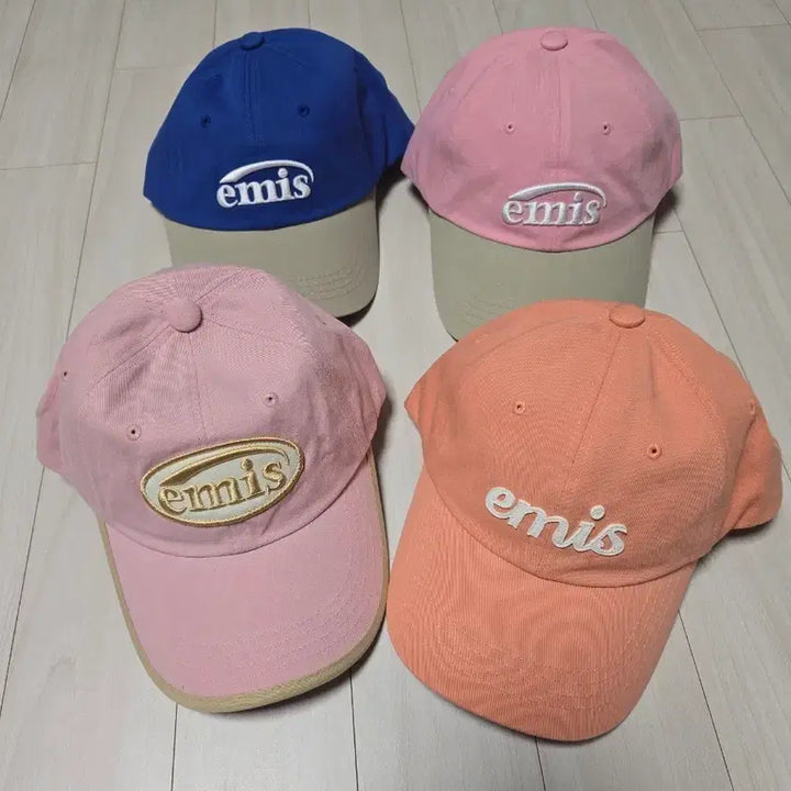 [BUNJANG] Emis Logo Ball Cap / emis 엠이즈 볼캡 모자 핑크/블루/오렌지