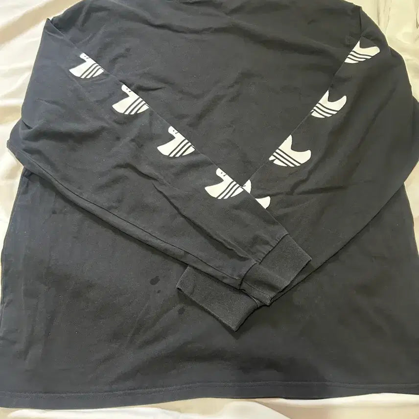 [BUNJANG] Adidas Black Three-Stripes Long Sleeve T-Shirt XL / 아디다스 블랙 삼선 긴팔티 XL .(159)