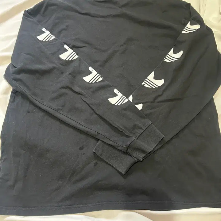[BUNJANG] Adidas Black Three-Stripes Long Sleeve T-Shirt XL / 아디다스 블랙 삼선 긴팔티 XL .(159)