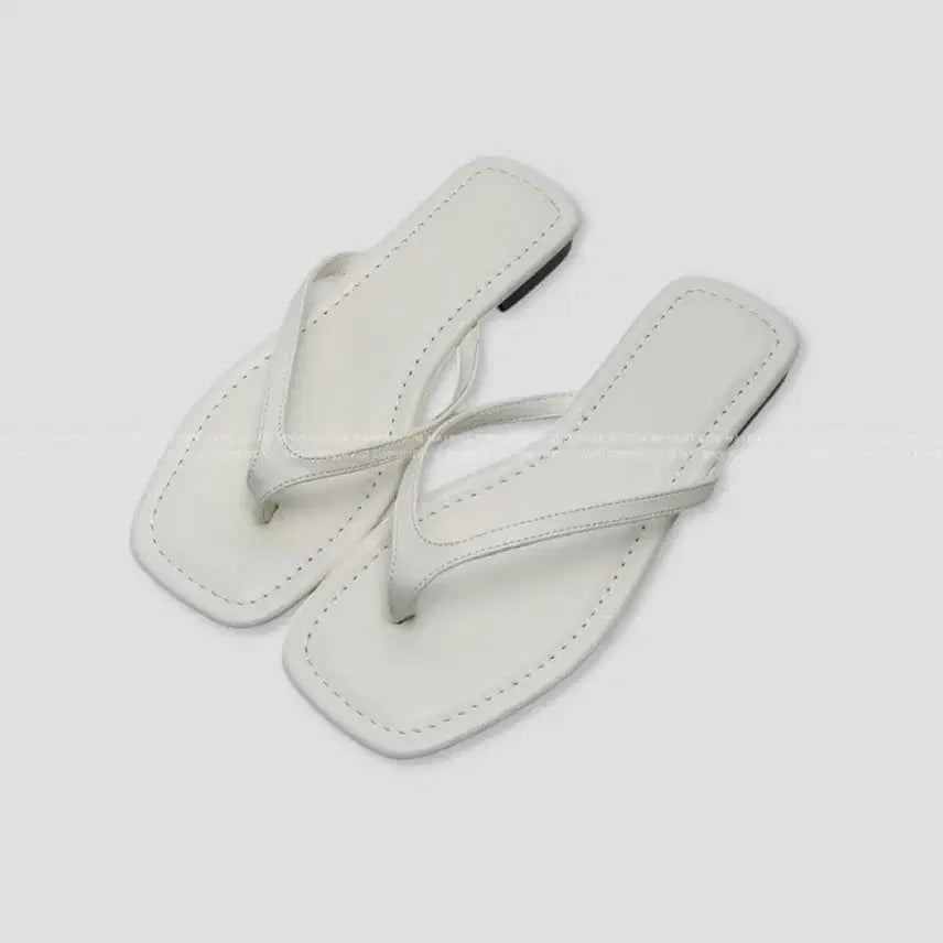 [BUNJANG] Modern Stitch Flat Sandals (Size 245) / 모던 스티치 쪼리 245
