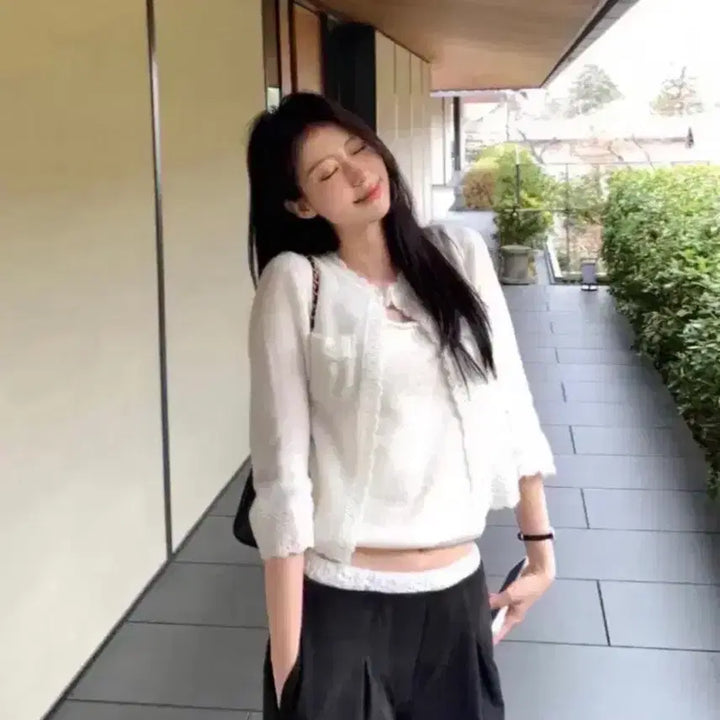 [BUNJANG] LEPLINE Kid Mohair Cardigan Ivory / (새상품) 르플레인 키드모헤어 가디건 아이보리