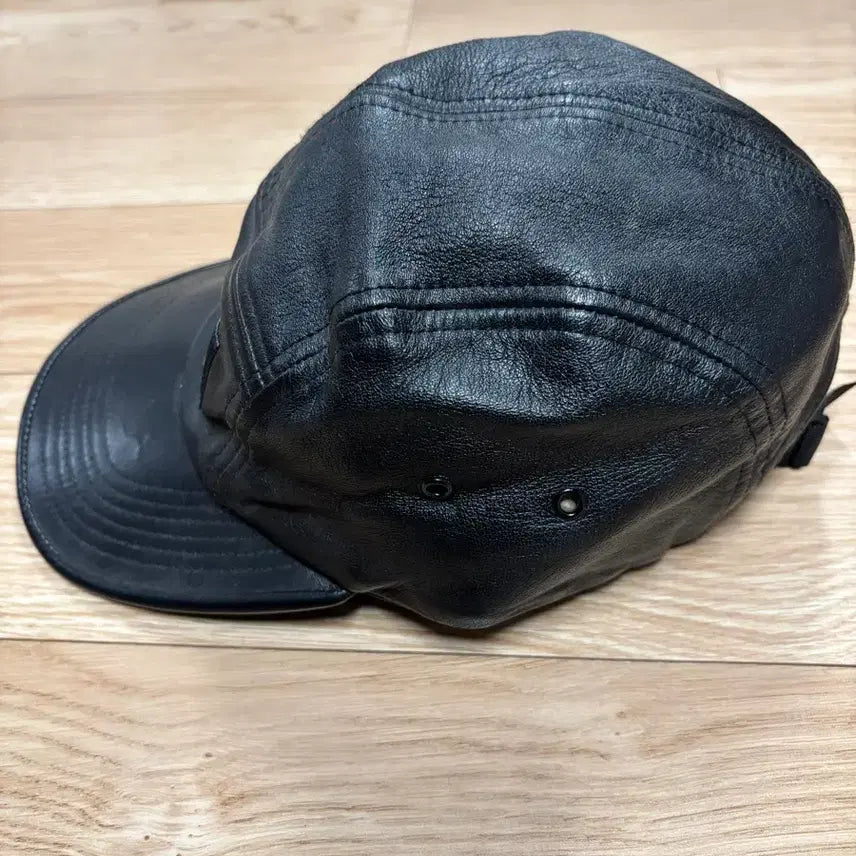 [BUNJANG] Supreme Box Logo Leather Camp Cap Black / [OS] 슈프림 박스로고 레더 캠프캡 블랙