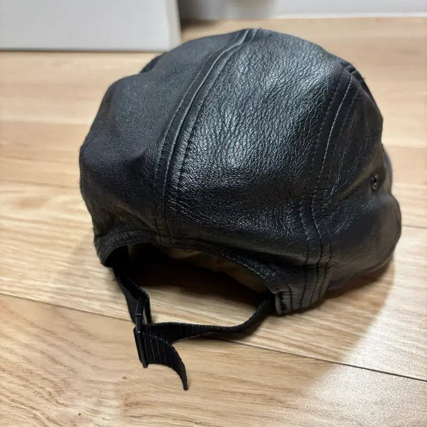 [BUNJANG] Supreme Box Logo Leather Camp Cap Black / [OS] 슈프림 박스로고 레더 캠프캡 블랙