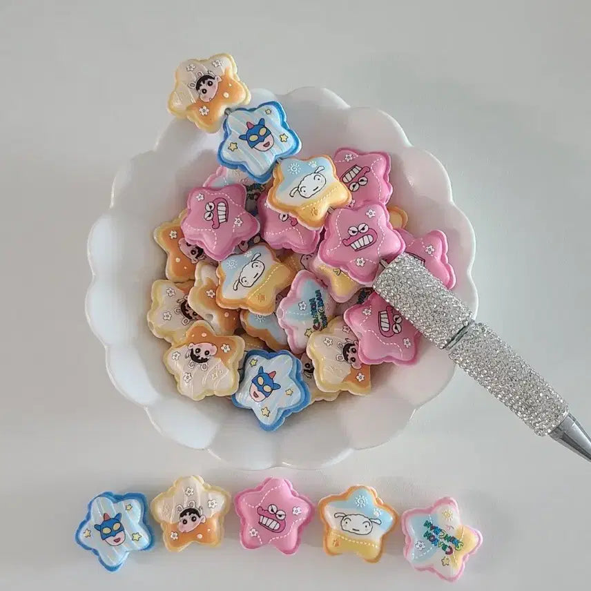 [BUNJANG] Crayon Shin-chan Charm Beads for DIY Crafts / 짱구비즈