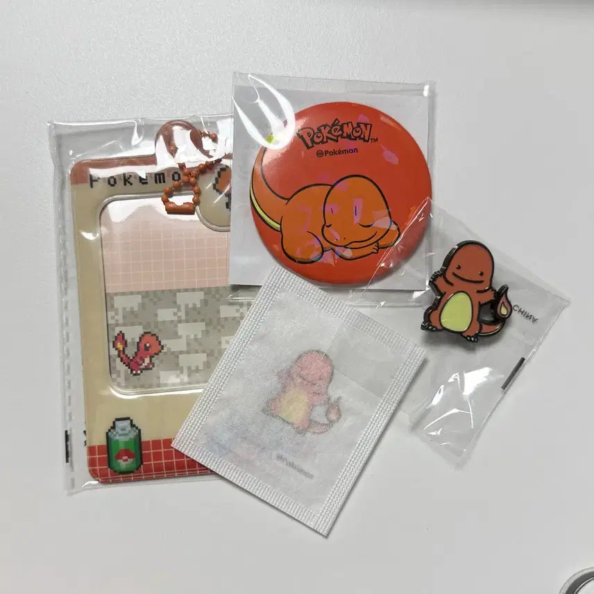 [SOLD OUT] 올리브영 포켓몬 파이리 포토카드 뱃지 띠부씰 스티커 일괄