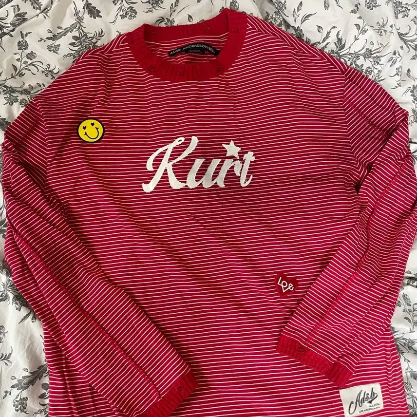 [BUNJANG] Andersson Bell Patch Washed Long Sleeve / 앤더슨벨 패치 워싱 롱슬리브