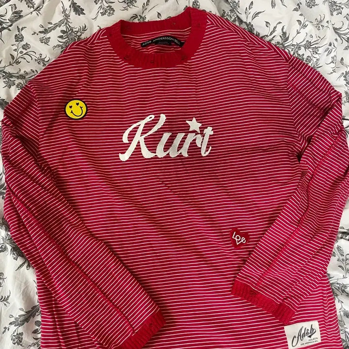 [BUNJANG] Andersson Bell Patch Washed Long Sleeve / 앤더슨벨 패치 워싱 롱슬리브