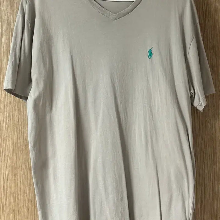 [BUNJANG] Polo Ralph Lauren Light Gray Cotton T-Shirt (Size L/100) / 폴로 랄프로렌 그레이 브이넥 반팔티 (100사이즈)