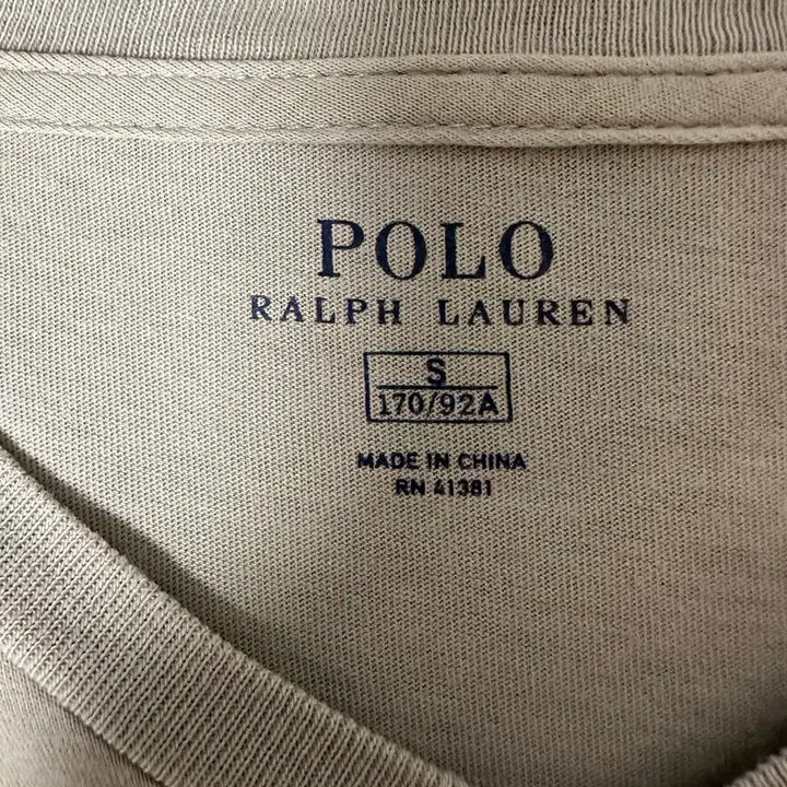 [BUNJANG] Polo Ralph Lauren Light Gray Cotton T-Shirt (Size L/100) / 폴로 랄프로렌 그레이 브이넥 반팔티 (100사이즈)