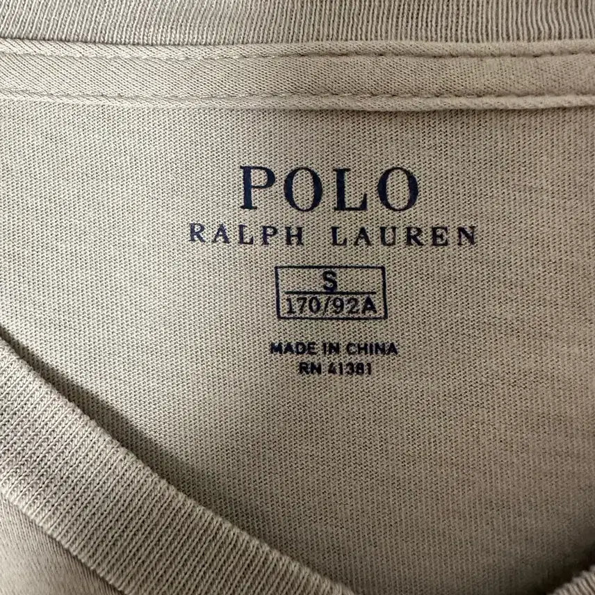 [BUNJANG] Polo Ralph Lauren Light Gray Cotton T-Shirt (Size L/100) / 폴로 랄프로렌 그레이 브이넥 반팔티 (100사이즈)