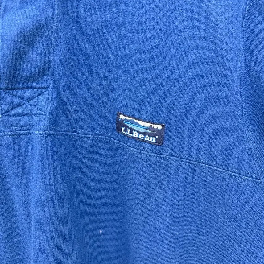 [BUNJANG] L.L.Bean Navy Rugby Short Sleeve T-Shirt Men&