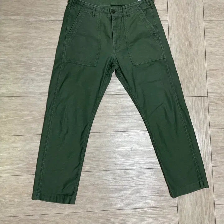 [BUNJANG] OrSlow Fatigue Pants Khaki Cotton Size 31 (Altered Length 98cm) / 오어슬로우 퍼티그팬츠 31