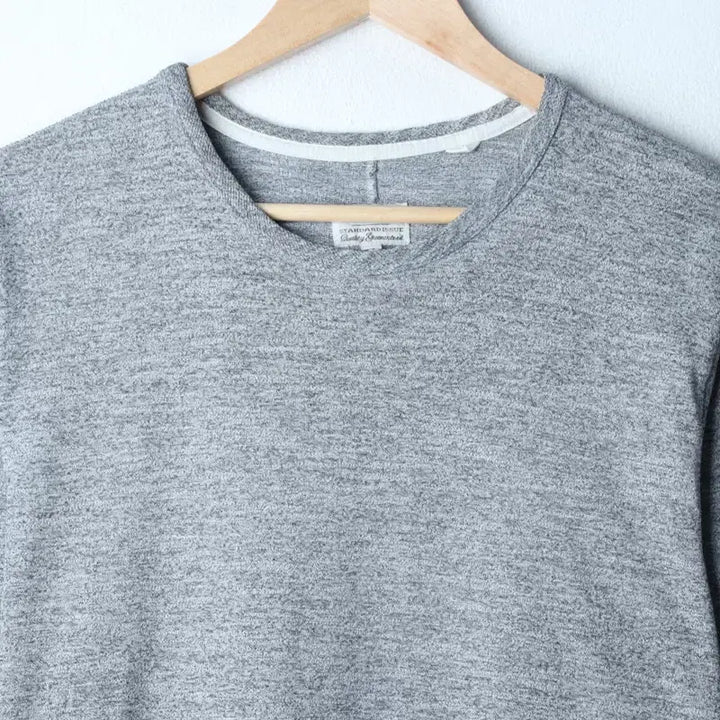 [BUNJANG] Rag &amp; Bone Short Sleeve T-Shirt Mélange Grey L-XL / (L-XL) 랙앤본 반팔 티셔츠 작은오염 멜란지 그레이 놈코어-758D