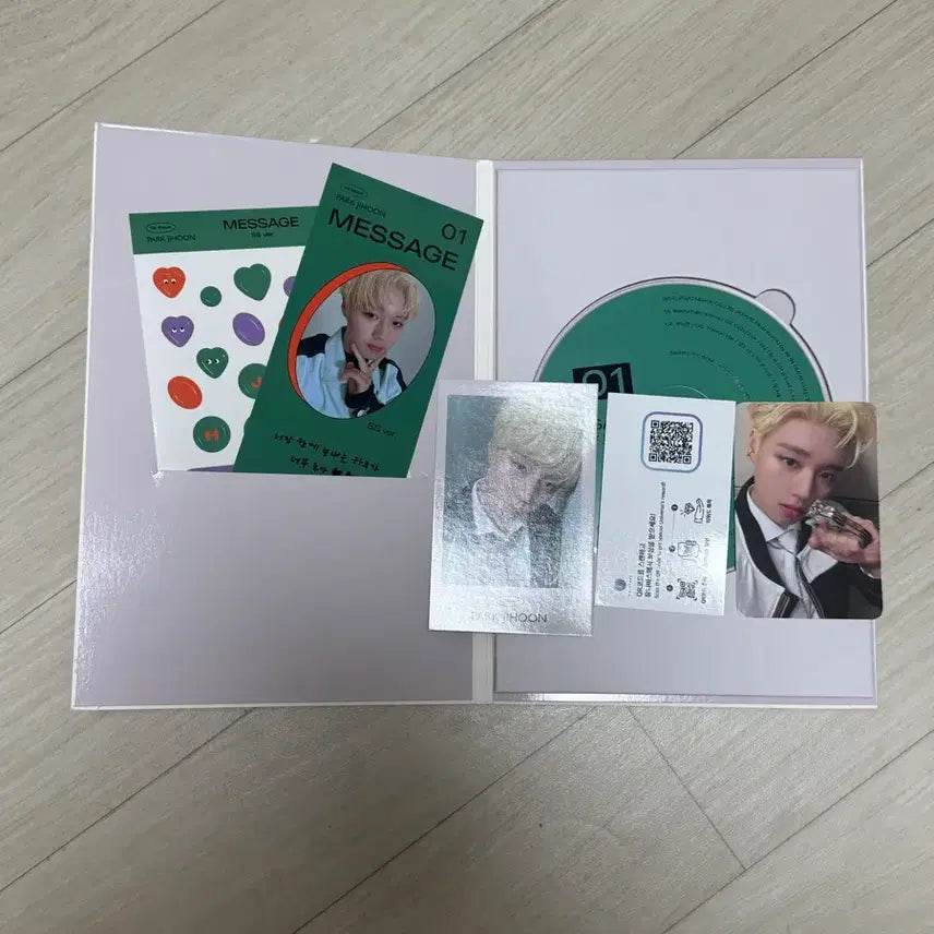 [BUNJANG] Park Jihoon 1st Album Message Photocard CD / 박지훈 1집 메세지 앨범 포카 CD포함 양도
