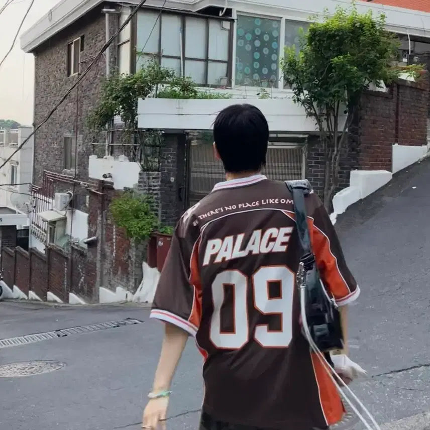[BUNJANG] Palace Jersey Short Sleeve Brown / 팔라스 저지 반팔 브라운