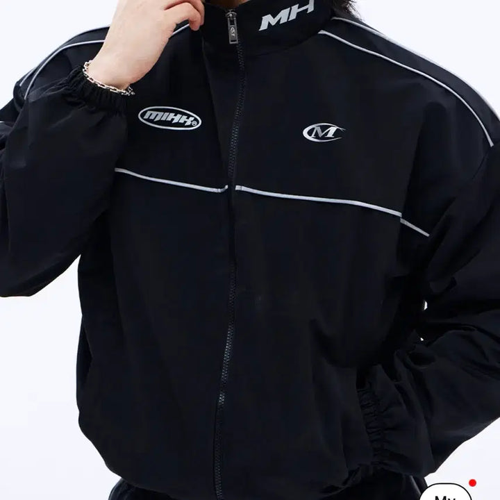 [BUNJANG] MH Reflective Racing Warm-up Set / MH 블랙 트레이닝 셋업
