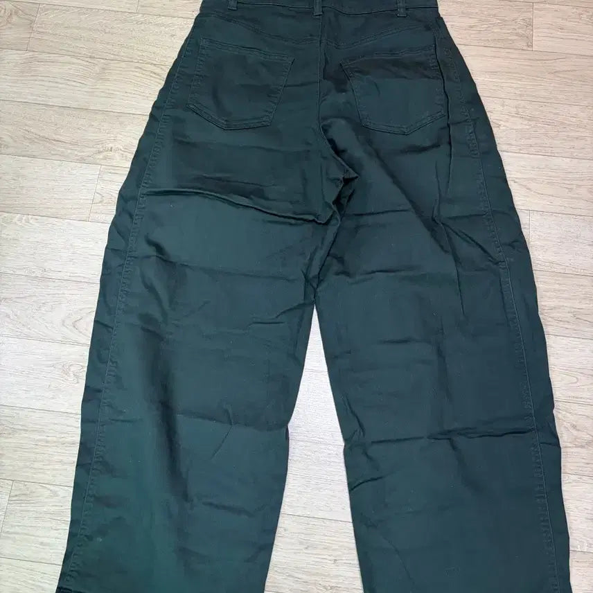 [BUNJANG] Uniqlo C Cotton Curve Ankle Pants Dark Green / (M) 유니클로 C 코튼커브앵클 팬츠 다크그린