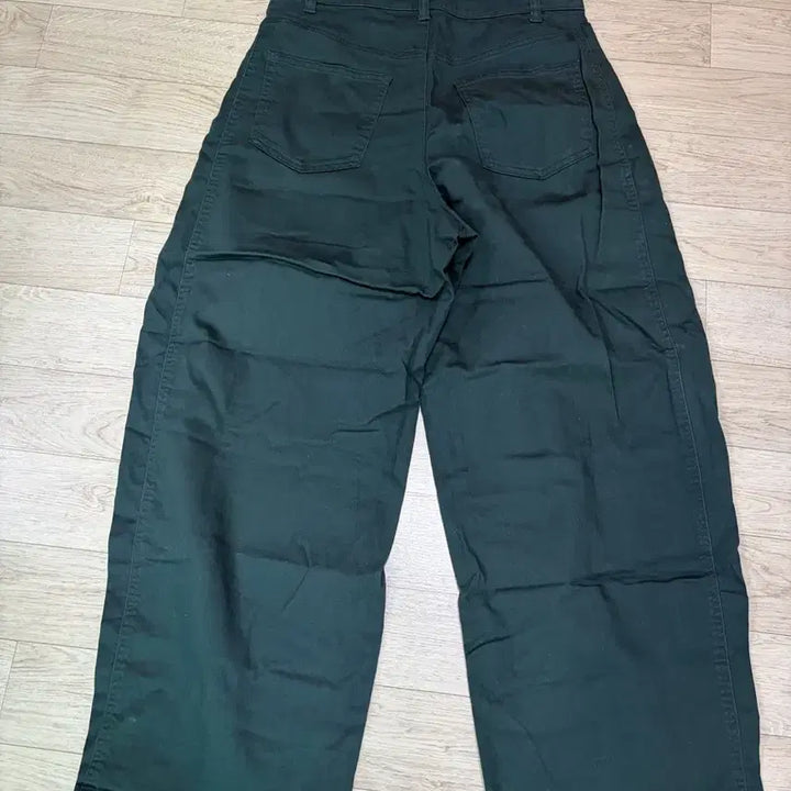 [BUNJANG] Uniqlo C Cotton Curve Ankle Pants Dark Green / (M) 유니클로 C 코튼커브앵클 팬츠 다크그린