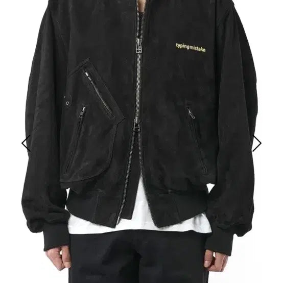 [BUNJANG] Typing Mistake Holiday Vision Goat Suede Biker Jacket / 타이핑미스테이크 할리데이비전 고트 스웨이드 바이커 자켓