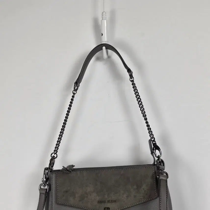 [BUNJANG] Anne Klein Charcoal Tassel Crossbody Shoulder Bag / 앤클라인 차콜 태슬 크로스백 숄더백 0511