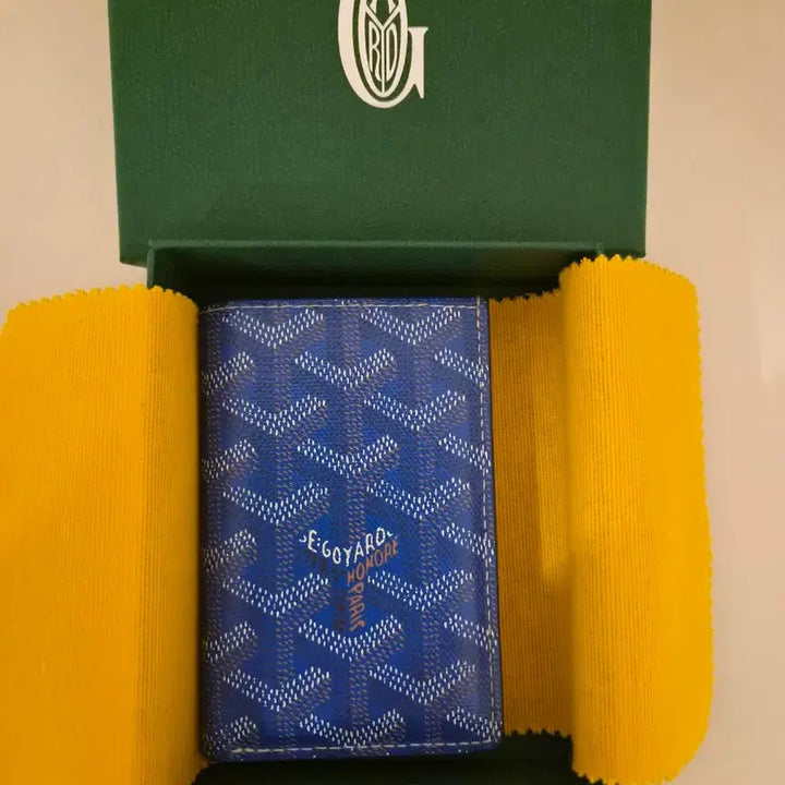 [BUNJANG] Goyard Saint Pierre Card Holder Blue / 고야드 카드지갑 블루