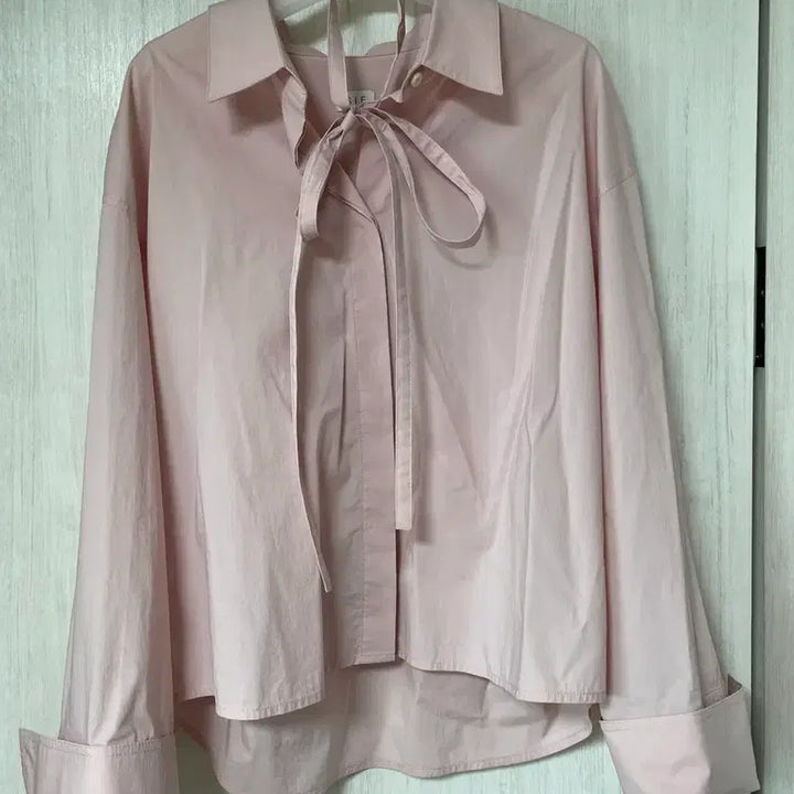 [BUNJANG] Sie Hazel Cuffs Detail Shirt Mild Pink / 시에sie 헤이즐 커프스 디테일 셔츠 마일드 핑크 free
