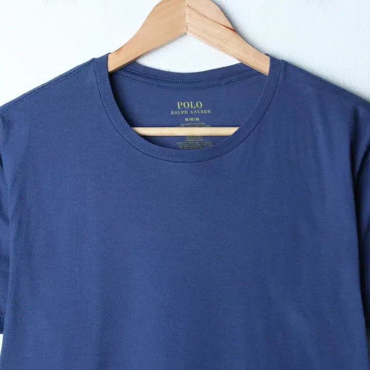 [BUNJANG] Polo Ralph Lauren Short Sleeve T-Shirt Blue / (M-L) 폴로 랄프로렌 반팔 티셔츠 블루 무지 포니-7596
