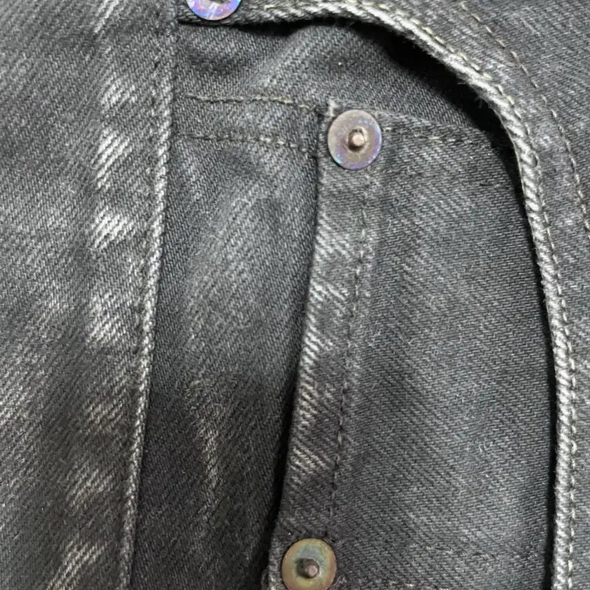 [BUNJANG] Kapital Black x Black Cimbac Denim Pants / 캐피탈 블랙x블랙 시소코 데님 새상품