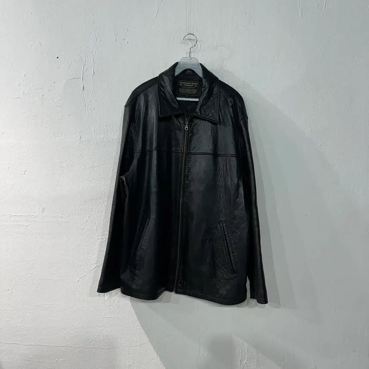 [BUNJANG] Giordano Genuine Leather Jacket XL / 지오다노 양가죽 레더 자켓 XL