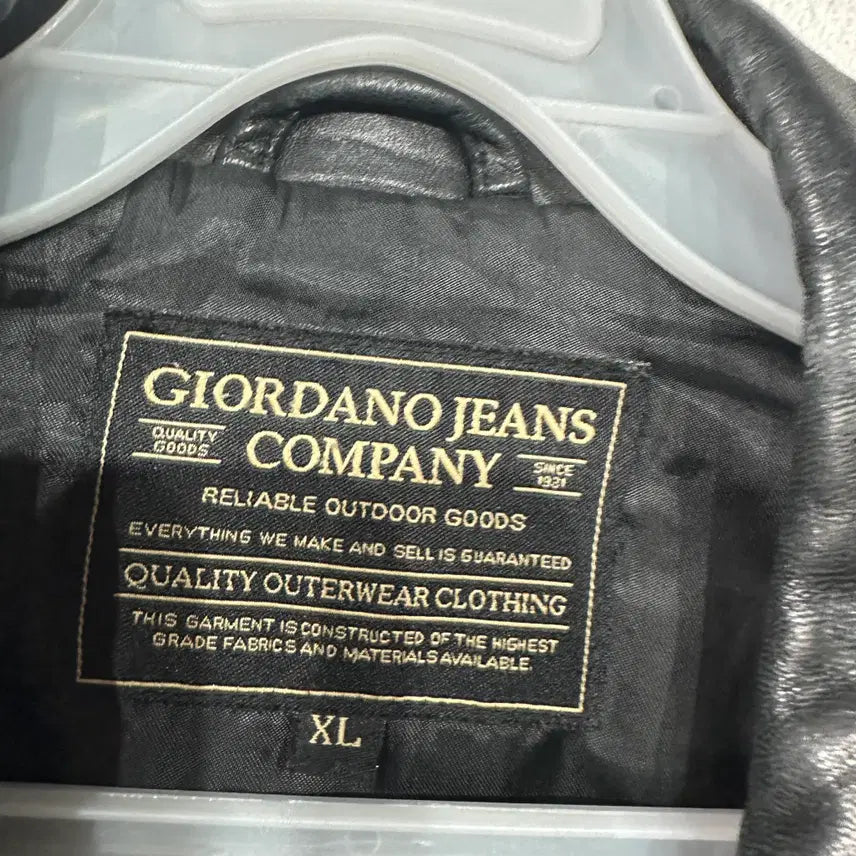 [BUNJANG] Giordano Genuine Leather Jacket XL / 지오다노 양가죽 레더 자켓 XL