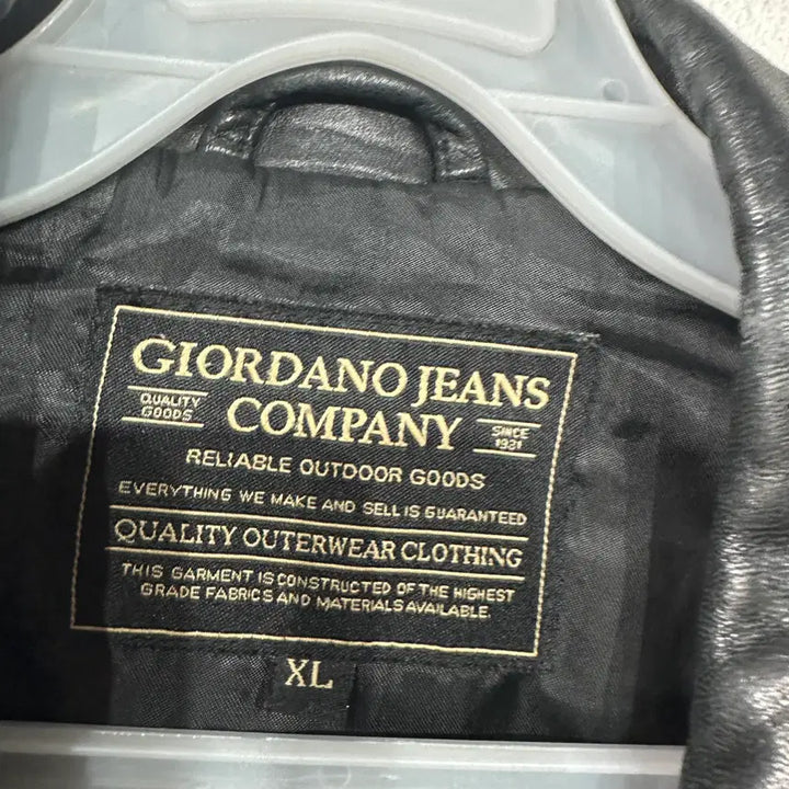 [BUNJANG] Giordano Genuine Leather Jacket XL / 지오다노 양가죽 레더 자켓 XL