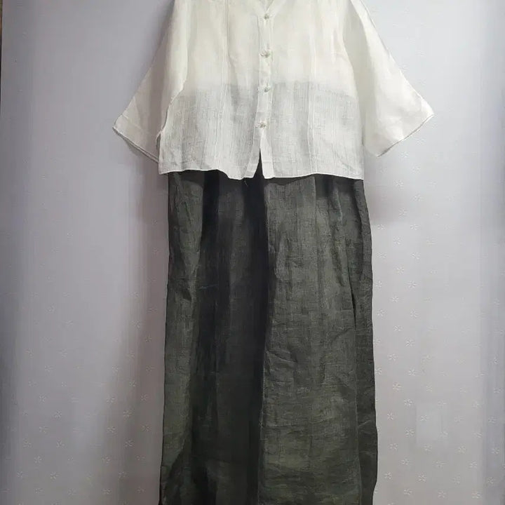 [BUNJANG] Ramie Hanbok Jacket with Pintuck Detail (Size 66-77) / 66~77)핀턱 모시저고리