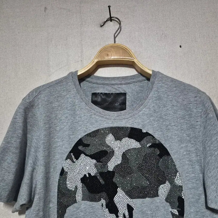 [BUNJANG] Philipp Plein Skull Graphic T-Shirt Grey L / 필립플레인 해골 반팔 티셔츠 그레이 L